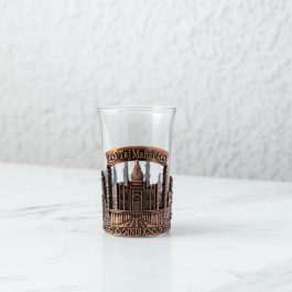 Taj Mahal Shot Glasses – Decorative Glassware Pair (Set of 2)